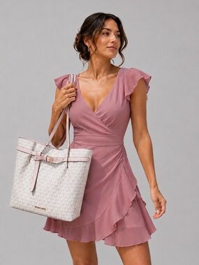Ladies Michael Kors Emilia Tote with Matching Wristlet